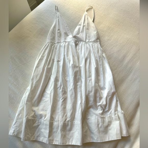 Abercrombie & Fitch Mini BabyDoll Dress White - Picture 1 of 2